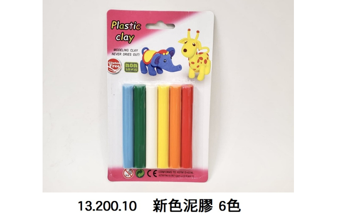 13.200.10 _新色泥膠 6色