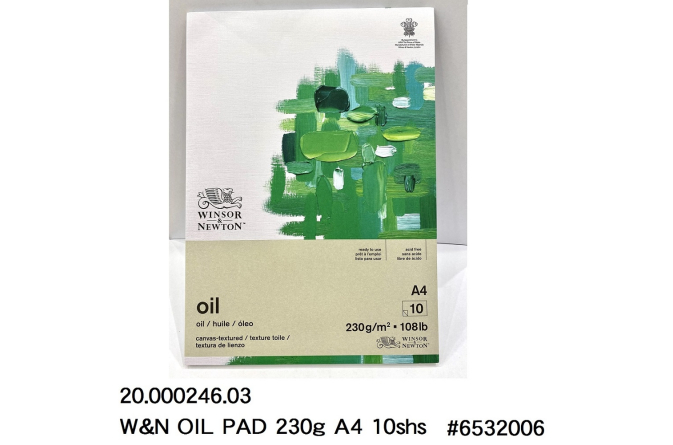 20.000246.03 _W&amp;N OIL PAD 230g A4 10shs #6532006