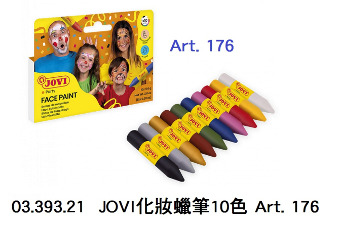 03.393.21 _JOVI化妝蠟筆10色 Art. 176