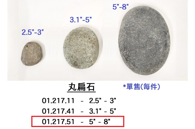 01.217.51 _丸扁石 5”-8”