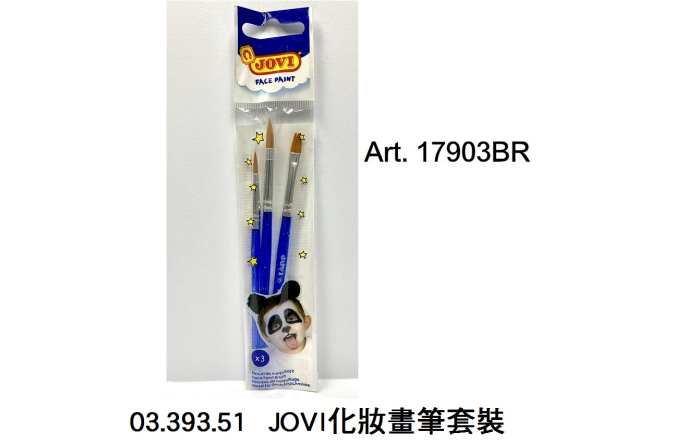03.393.51 _JOVI化妝畫筆套裝  Art. 17903BR