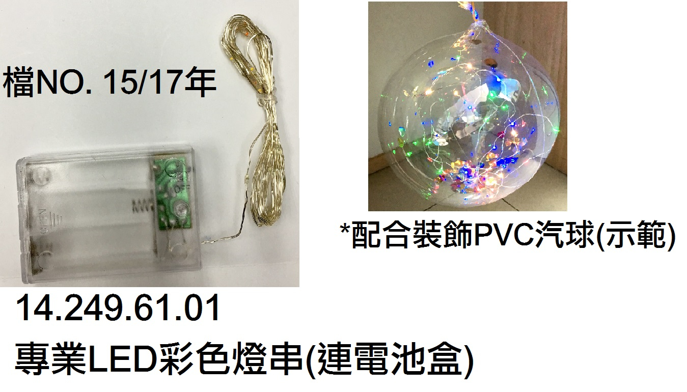 14.249.61.01 _專業LED彩色燈串(連電池盒)